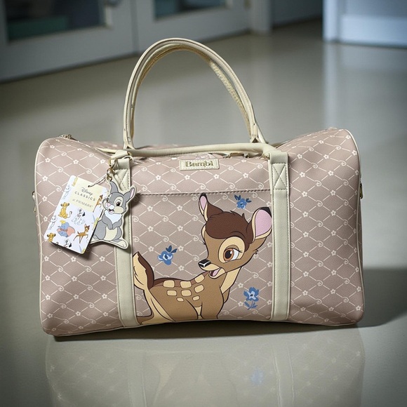 Disney Bambi NWT Travel Bag, Beige, great Diaper Bag, 18 x 12 x 8, soft! - Picture 13 of 14